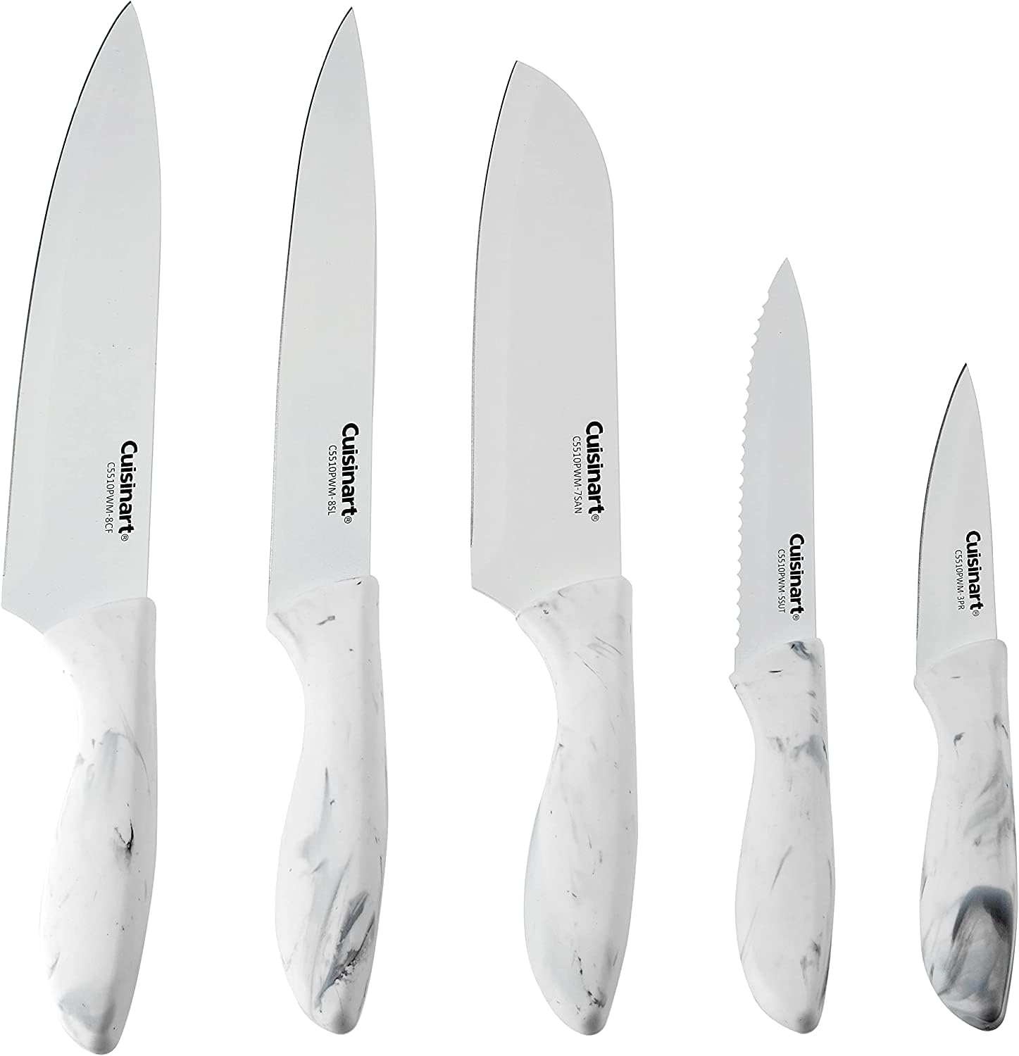 Cuisinart C55-12PCKSAM 12-Piece Ceramic Coated Stainless Steel Knives， Comes with 6-Blades and 6-Blade Guards， Color Coded to Reduce Risk of Cross Contamination， Jewel - Image 3